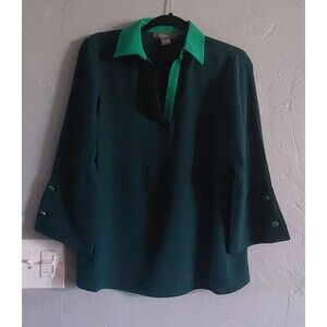 Olivia & Martin Tops Blouse Women S,Polyester, 17 Inch Of Armp To Armp, 25 Long,